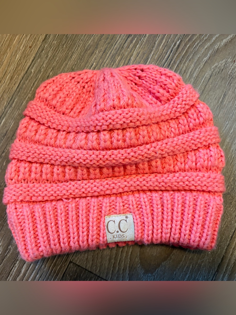 C.C Kids Neon Pink Knit Beanie